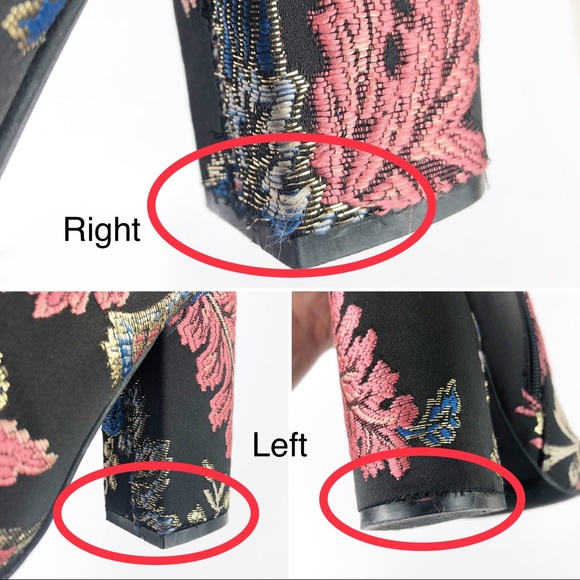 JustFab Black Brocade Besha Bootie, Sz 6 - Picture 7 of 8